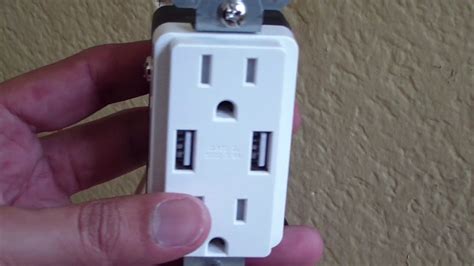 junction box with usb port|replace electrical outlet with usb.